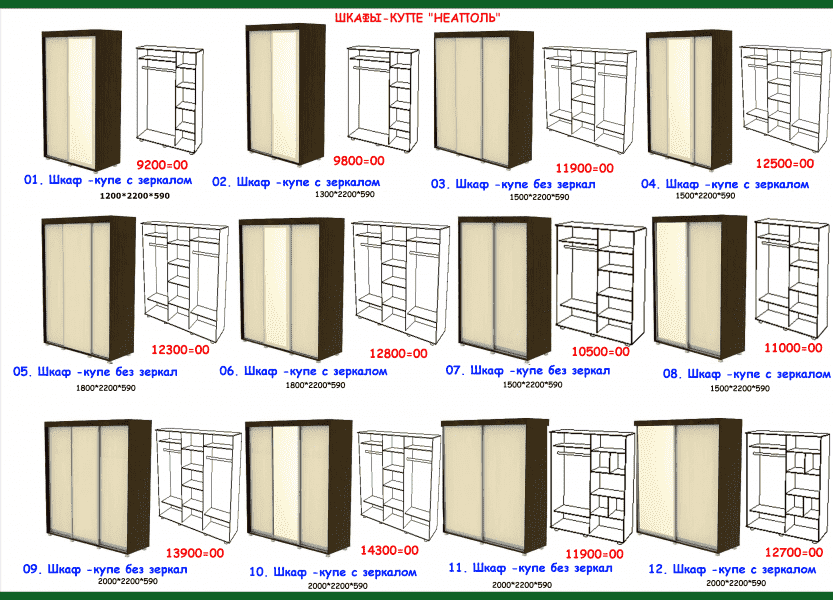 шкаф-купе неаполь в Ангарске