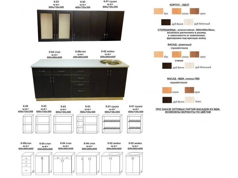 кухонный гарнитур прямой в Ангарске