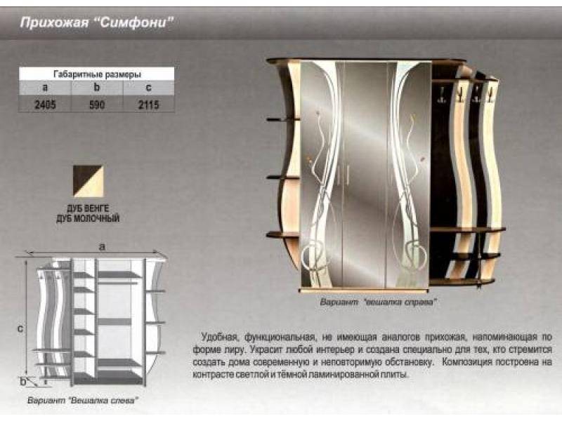 прихожая прямая симфони в Ангарске
