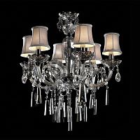 люстра md102743-6a от illuminati прозрачная/бежевая/ хром в Ангарске