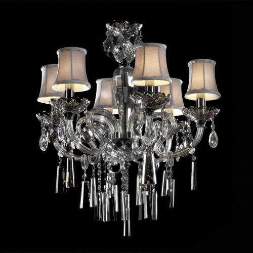 люстра md102743-6a от illuminati прозрачная/бежевая/ хром в Ангарске