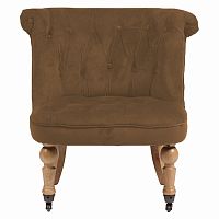 кресло amelie french country chair коричневое в Ангарске