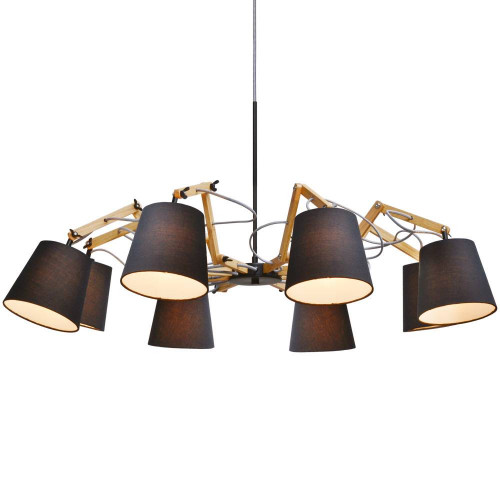 подвесная люстра arte lamp pinoccio a5700lm-8bk в Ангарске