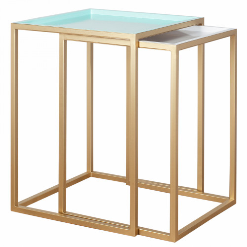 набор столиков на золотом основании в Ангарске