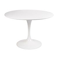 стол eero saarinen style tulip table mdf d100 глянцевый белый в Ангарске