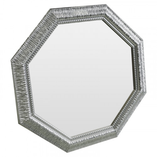 зеркало серебряное восьмиугольное с декором sparkle silver в Ангарске
