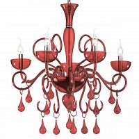 подвесная люстра ideal lux lilly sp5 rosso в Ангарске