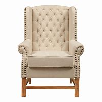 кресло мягкое с ушами french provincial armchair бежевое в Ангарске