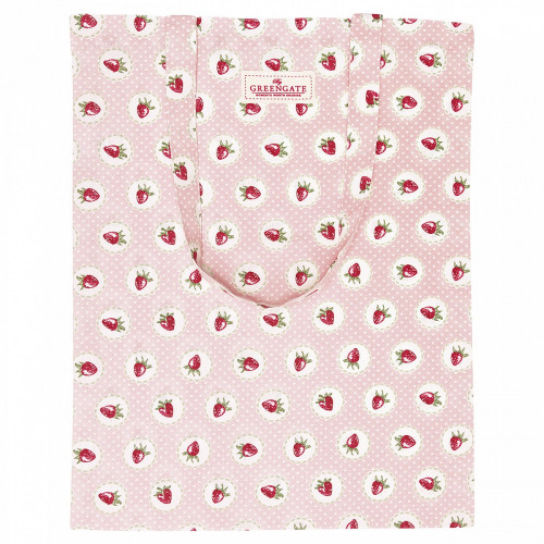 сумка хлопковая strawberry pale pink в Ангарске