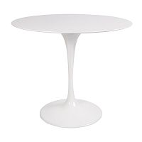 стол eero saarinen style tulip table mdf белый d90 глянцевый в Ангарске