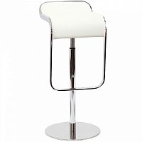 барный стул lem style piston stool белая кожа в Ангарске