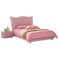 кровать pink leather kitty 120х200 в Ангарске