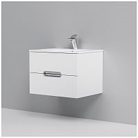 тумба под раковину am.pm spirit m70fhx0602wg33 подвесная, ящики с доводчиками, 60 см, белый глянец в Ангарске