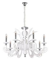 подвесная люстра crystal lux letisia sp8 white белая в Ангарске