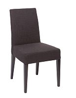 стул aylso dining chair кожа тёмно-коричневая в Ангарске