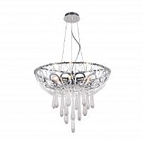 подвесная люстра crystal lux dorotea sp5 d450 chrome прозрачная в Ангарске