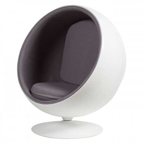 кресло eero ball chair серое в Ангарске