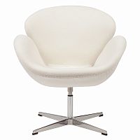 кресло swan chair кремовое в Ангарске