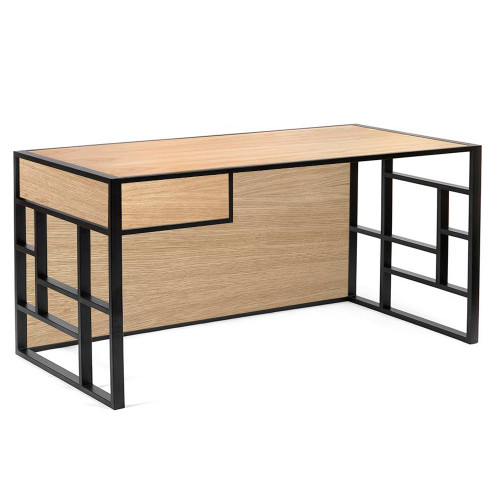 рабочий стол millenium black светлый дуб в Ангарске