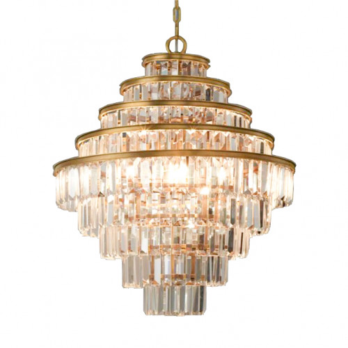 люстра alaine 80 латунь, прозрачное стекло латунь, прозрачная в Ангарске