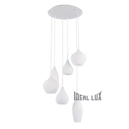 подвесная люстра ideal lux soft sp6 bianco в Ангарске