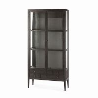 книжный шкаф altino витрина коричневый в Ангарске