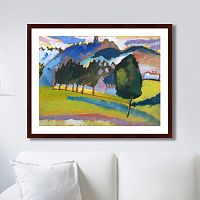картина: landscape with rolling hills, 1910г. в Ангарске