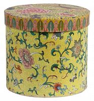 декоративная коробка с цветами желтая flor в Ангарске