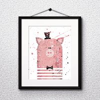 постер pig а4 в Ангарске
