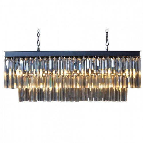 люстра odeon l80 black&glass черная, прозрачное в Ангарске