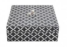 коробка декоративная чёрная / белая большая в Ангарске