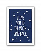 постер to the blue moon and back а4 в Ангарске