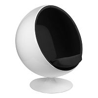 кресло eero aarnio style ball chair черное в Ангарске