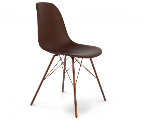 стул dsr коричневый s37 (eames style) в Ангарске