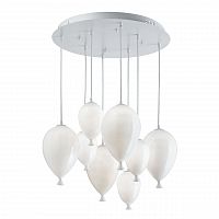 подвесная люстра ideal lux clown sp8 bianco в Ангарске