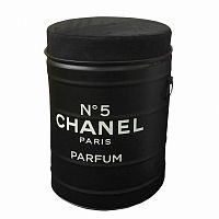 декоративная бочка-пуф chanel №5 black m в Ангарске