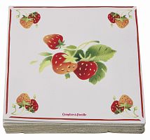 салфетки бумажные клубника comptoir de famille в Ангарске