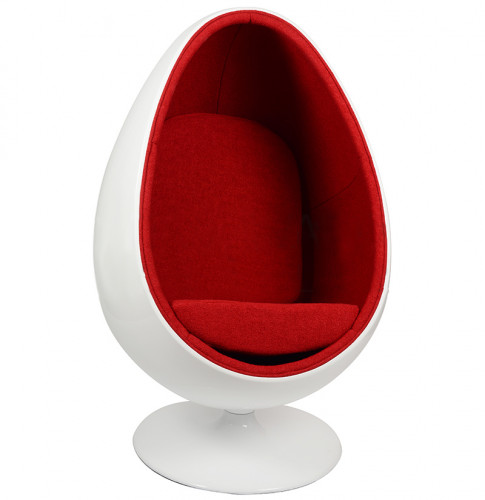 кресло ovalia egg style chair красное в Ангарске