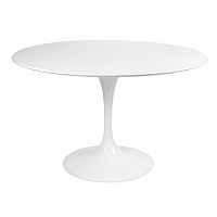 стол eero saarinen style tulip table mdf d110 глянцевый белый в Ангарске