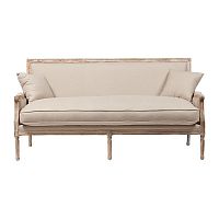 диван auguste salon bench with burlap прямой бежевый в Ангарске