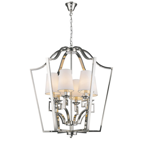 люстра presidential 6 от delight collection белая/никель в Ангарске