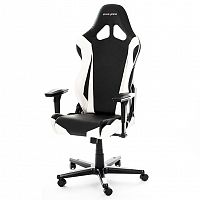 кресло геймерское dxracer racing черно-белое в Ангарске