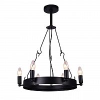 дизайнерская подвесная люстра arte lamp bastiglia a8811sp-6bk черная в Ангарске