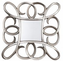 зеркало серебряное квадратное в фигурной раме silver swirl frame от rvastley в Ангарске