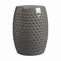 керамический столик-табурет cutwork garden stool серый в Ангарске
