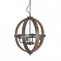 люстра на 4 рожка коричневого цвета в Ангарске