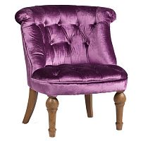 кресло sophie tufted slipper chair сиреневое в Ангарске