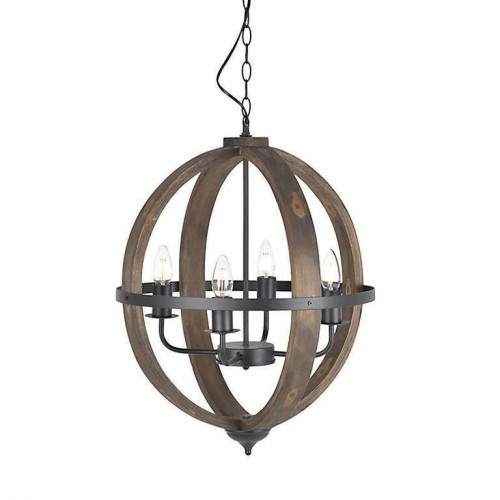 люстра на 4 рожка коричневого цвета в Ангарске