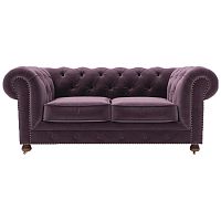 диван chesterfield lux двухместный прямой фиолетовый в Ангарске