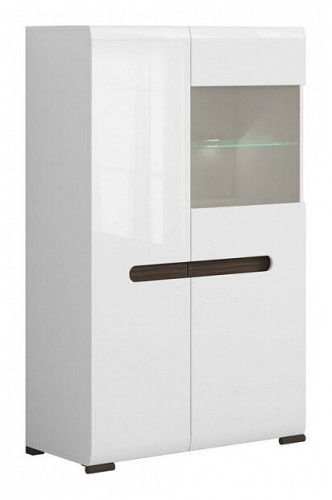 шкаф-витрина для посуды black red white ацтека reg1w1d/14/9 в Ангарске